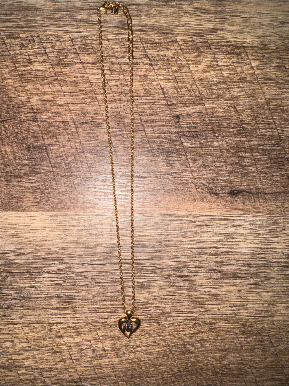 NR-Gold Heart Pendant Necklace - Women's Jewelry